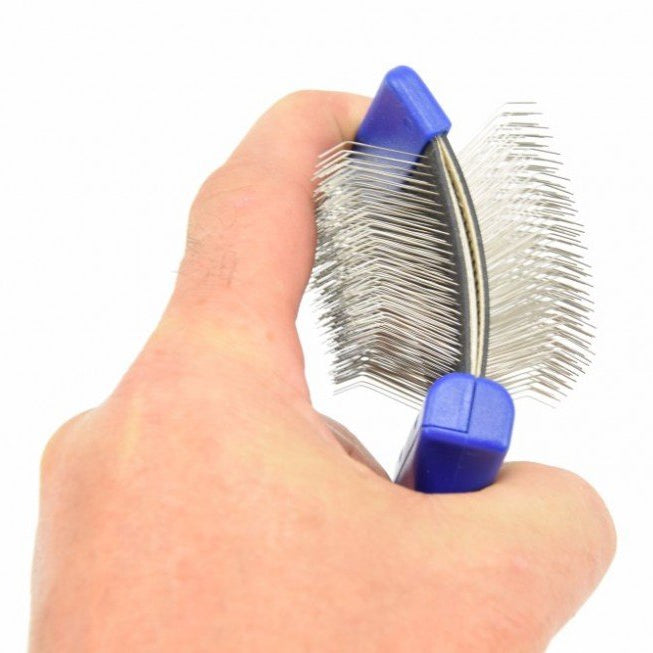 Flexibele slickerborstel blauw Tritra S