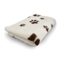 Topmast vetbed, creme bruine pootjes anti-slip 75 x 50 cm