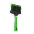 Flexibele, dubbele slicker borstel groen Tritra