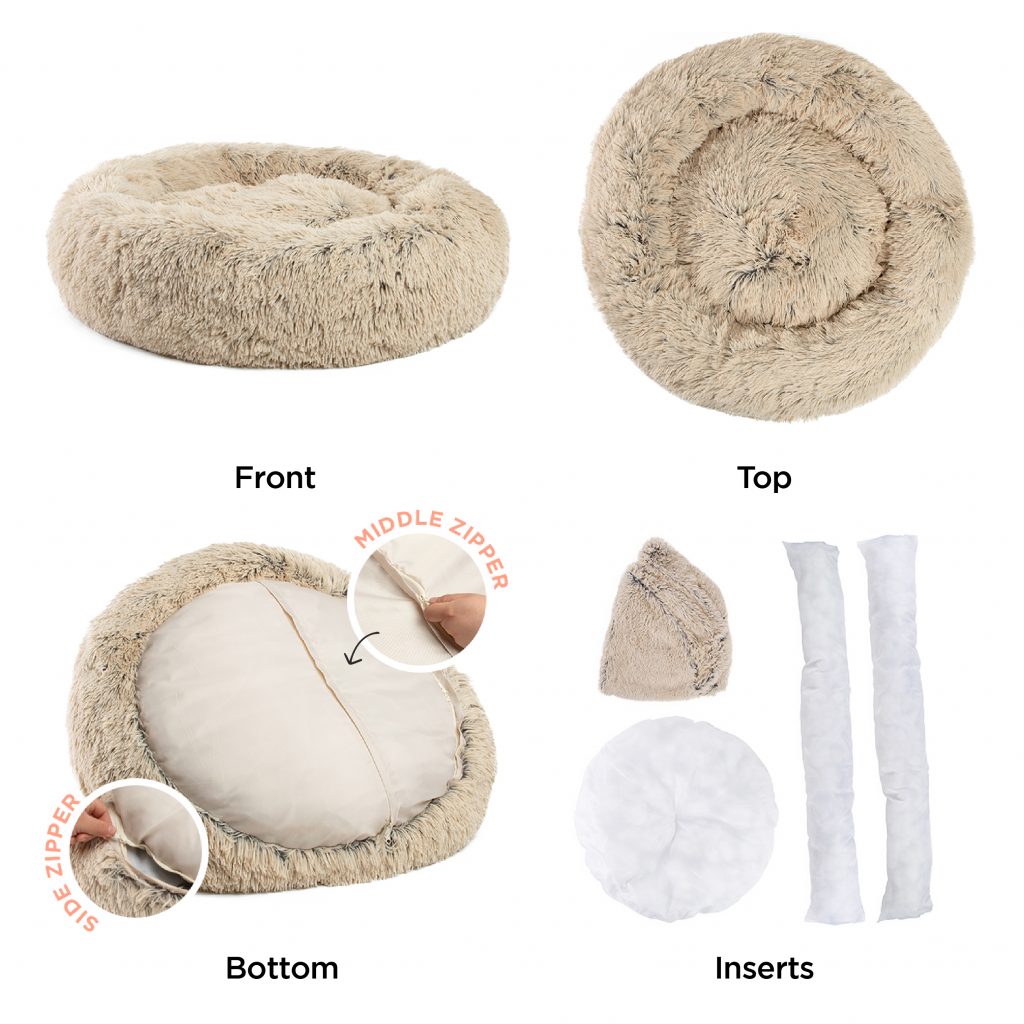 Airloft donut mand 91 cm taupe