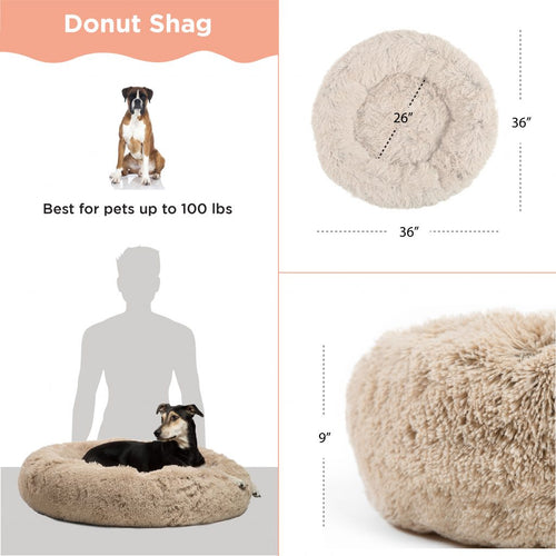 Airloft donut mand 91 cm taupe