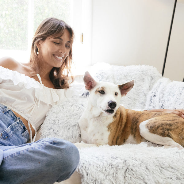 Airloft deken, blanket shag Frost