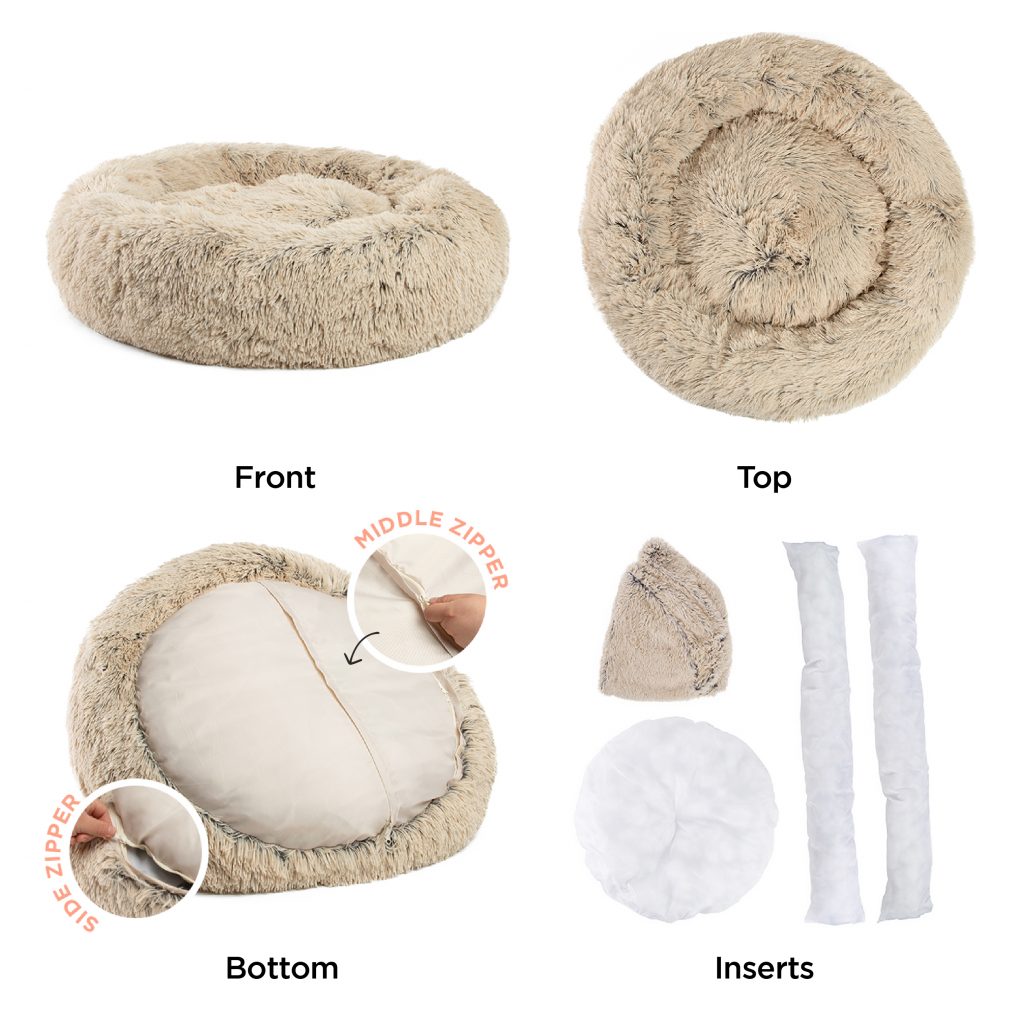 Airloft donut mand 76 cm taupe