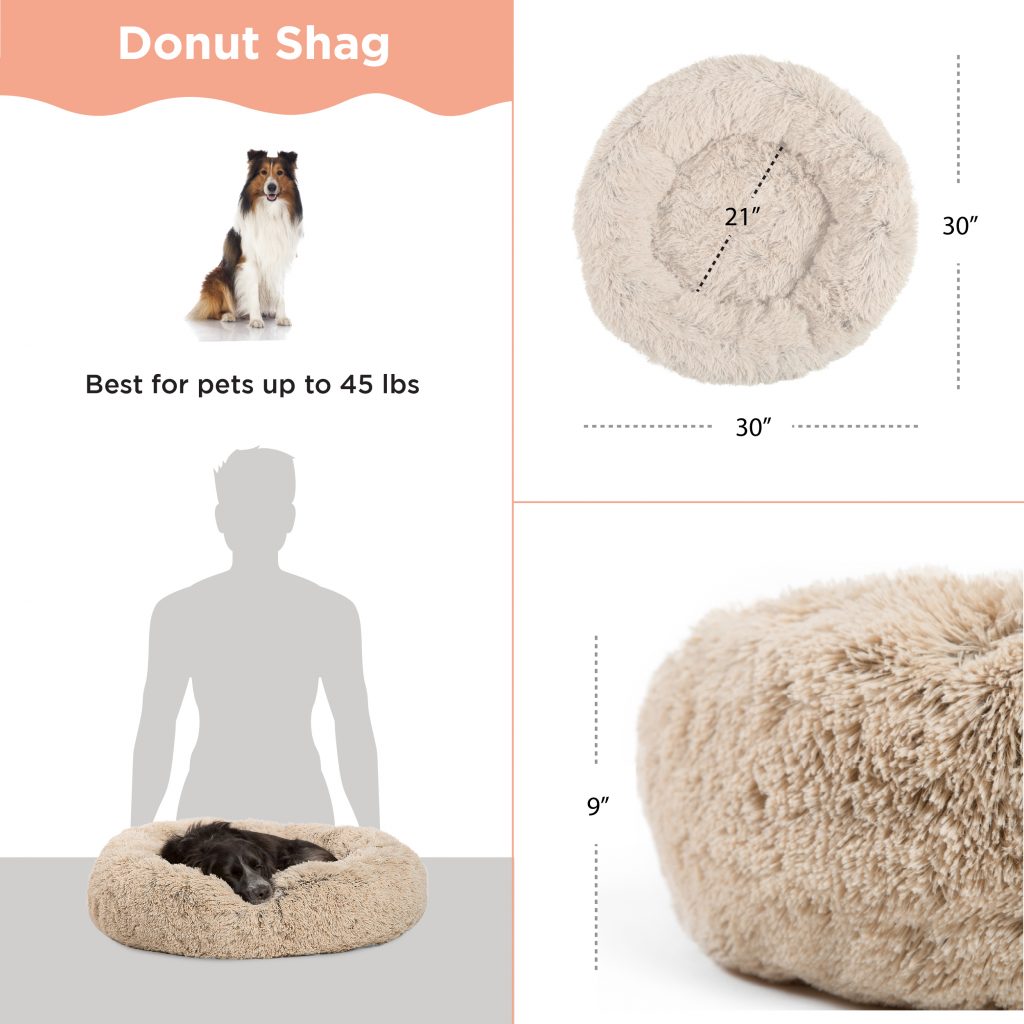 Airloft donut mand 76 cm taupe