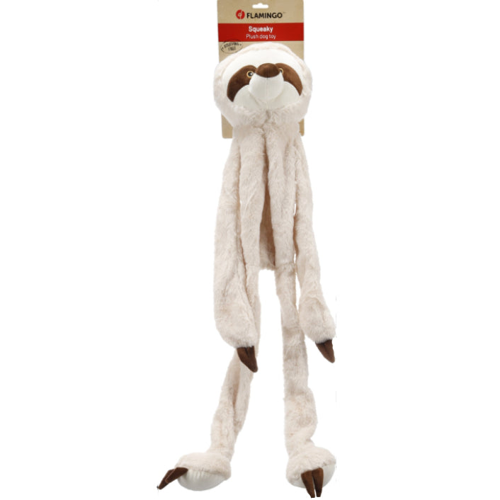 Speelgoed knuffel Landy Luiaard beige 60 cm