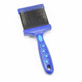 Flexibele slicker borstel blauw Tritra L