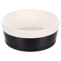 Voerbak Duke rond zwart wit 18 cm