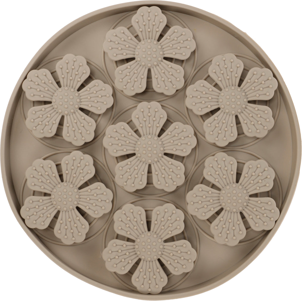 Likmat Fleur rond taupe 20 cm