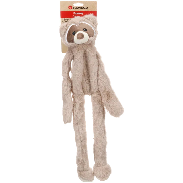 Speelgoed knuffel Wallo Wasbeer taupe 95 cm