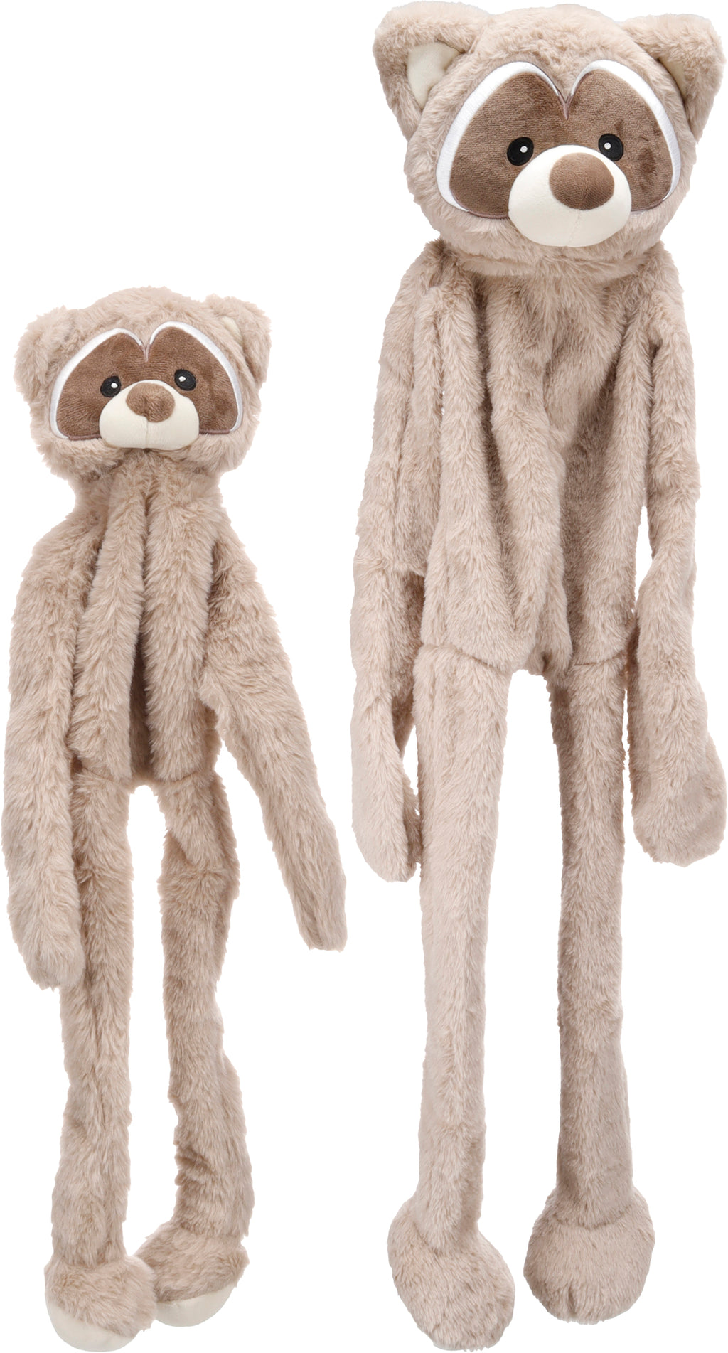 Speelgoed knuffel Wallo Wasbeer taupe 55 cm
