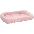 Flamingo kussen Naya roze met rand, maat XS