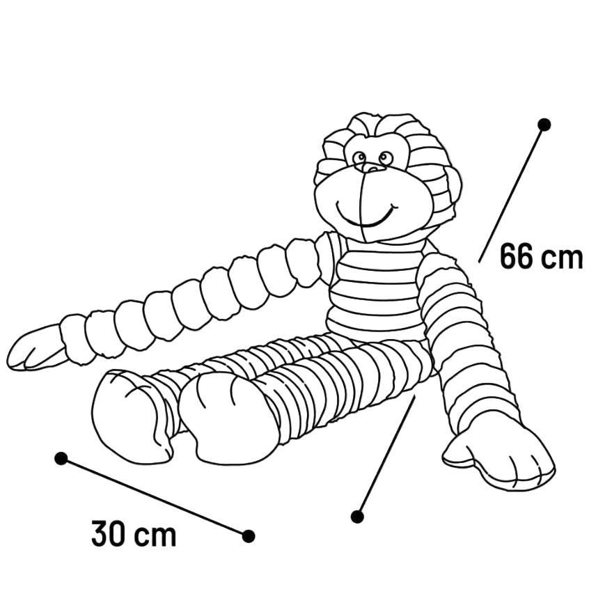 Speelgoed knuffel Fitto aap bruin 66 cm