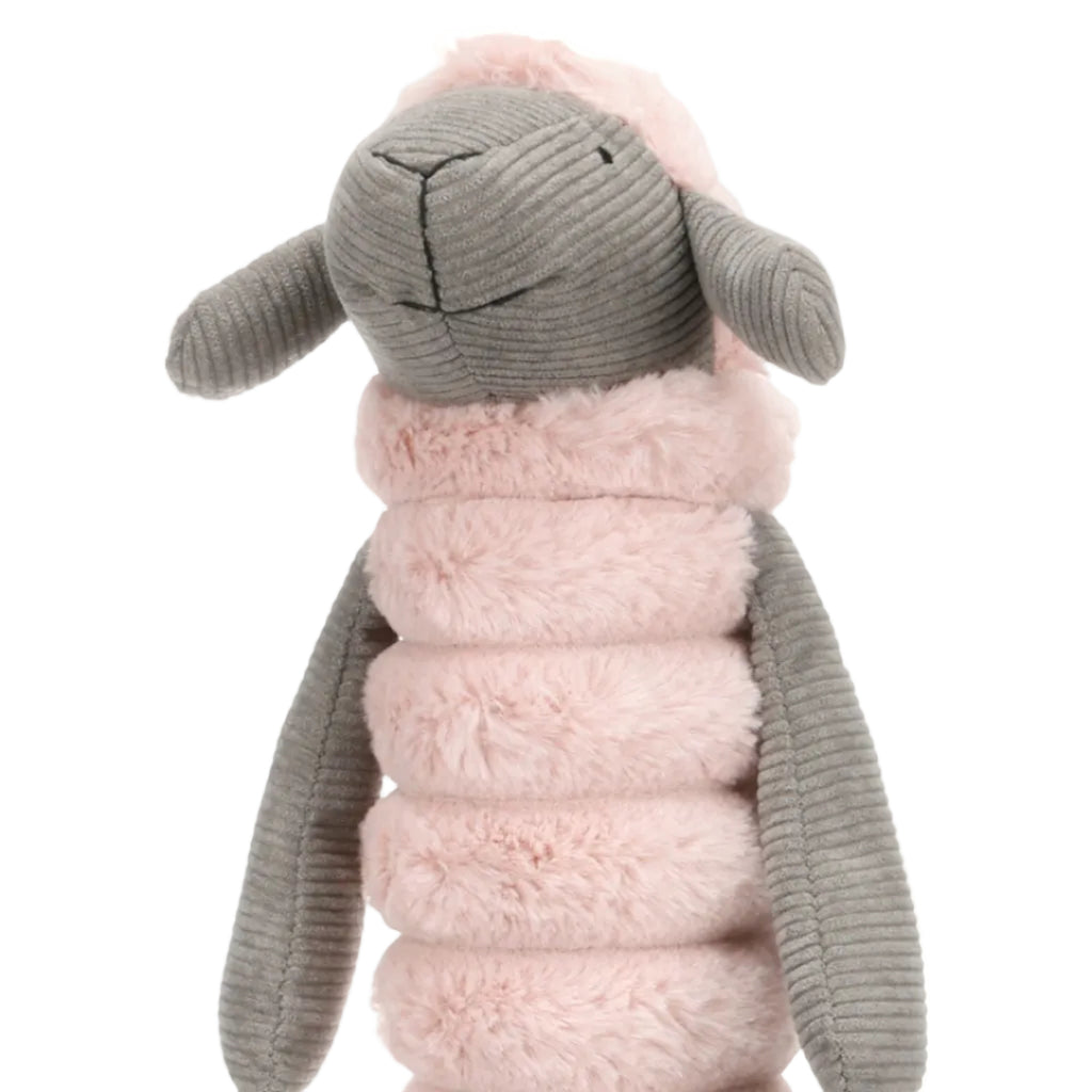 Speelgoed knuffel Ribola schaap zittend roze 50 cm