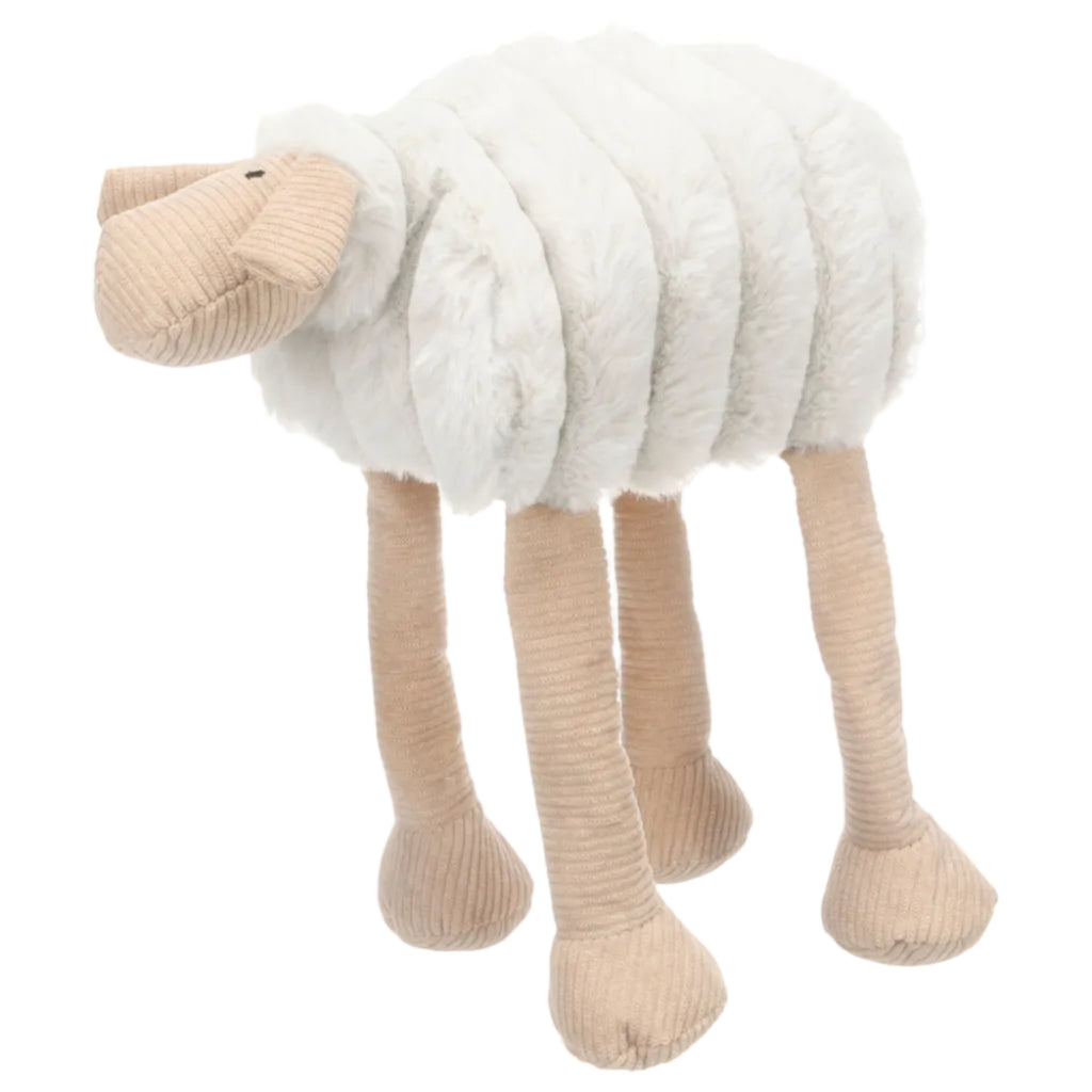 Speelgoed knuffel Ribola schaap beige liggend 30 cm