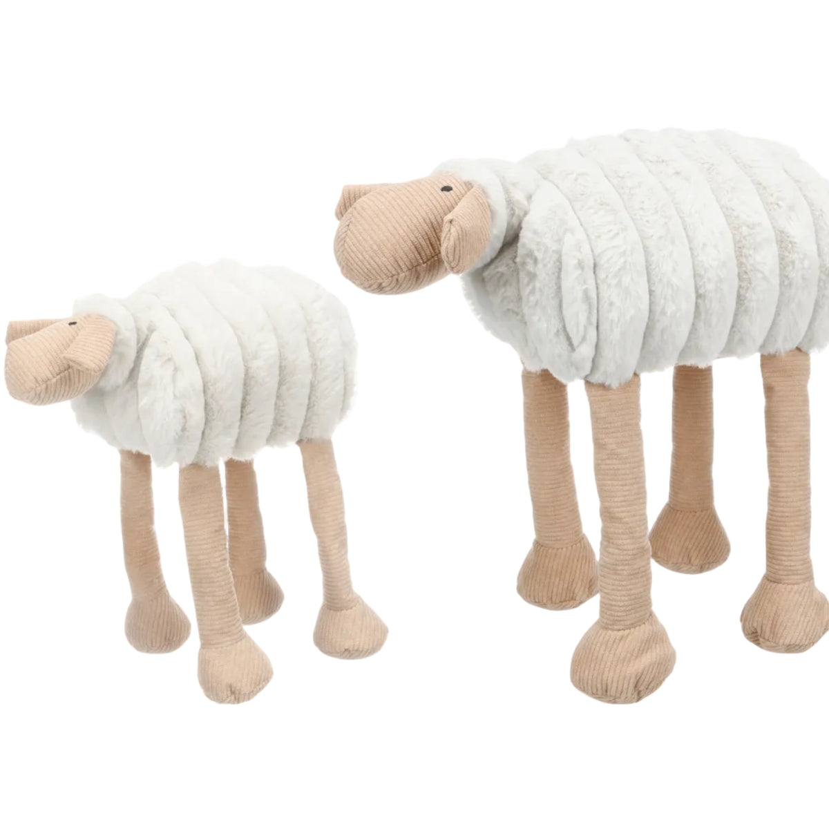 Speelgoed knuffel Ribola schaap beige liggend 38 cm