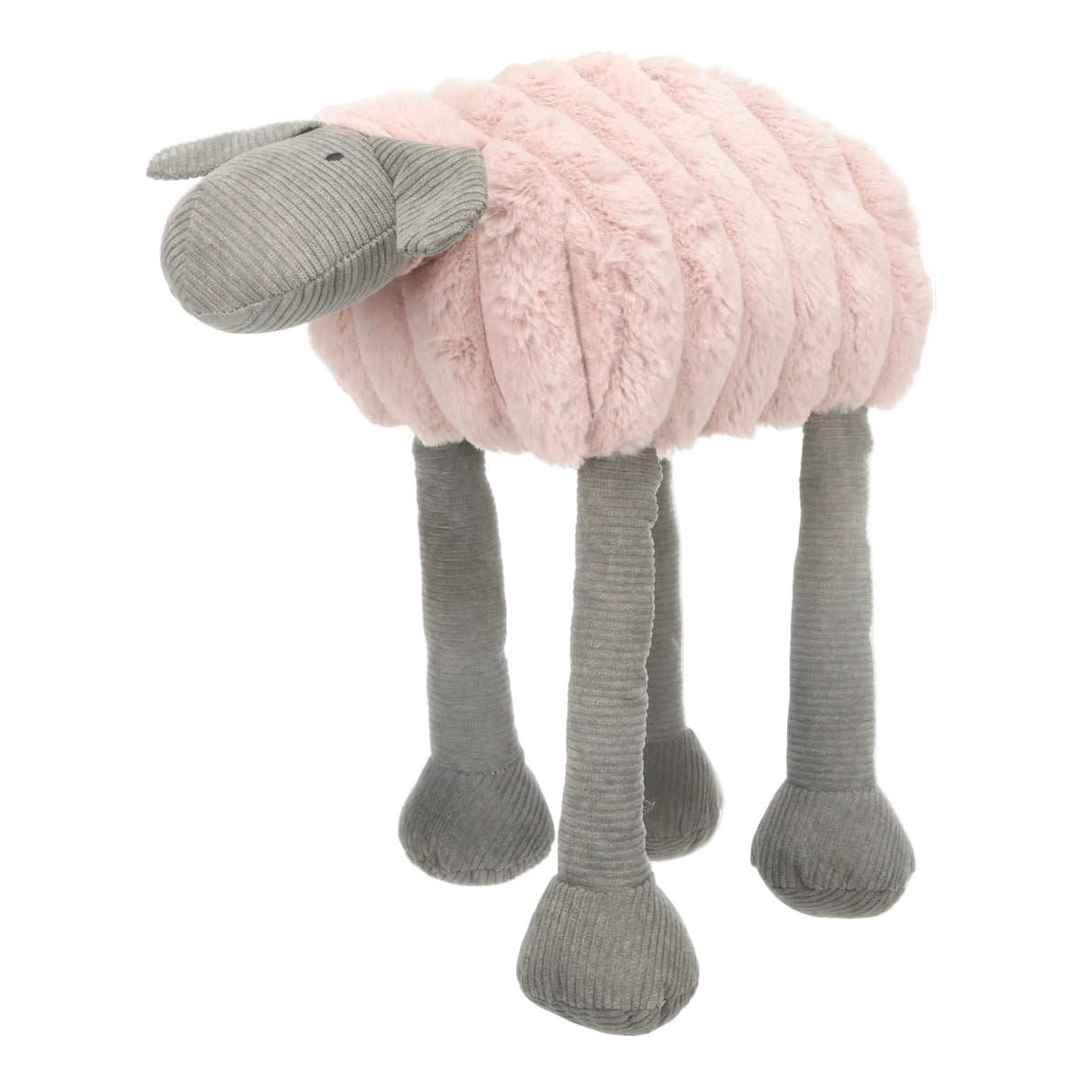Speelgoed knuffel Ribola schaap roze liggend 38 cm