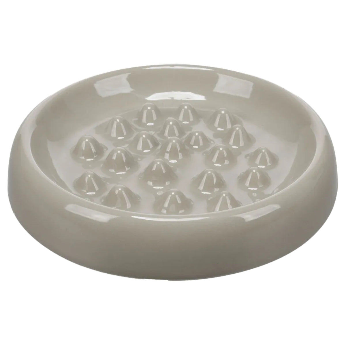 Slow Feeder Cena rond taupe 21,5 cm