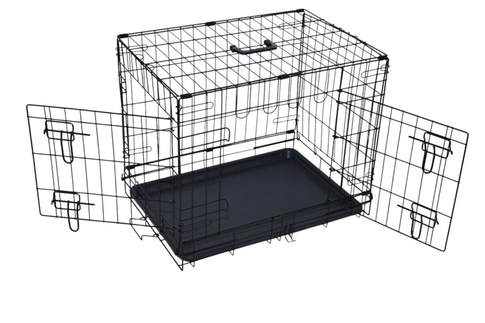 Zwarte bench mt 1. 61 x 42 x 48,5 cm met 2 deuren