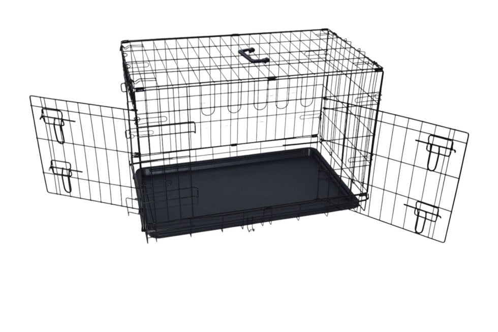 Zwarte bench mt 3. 91 x 57 x 63,5 cm met 2 deuren