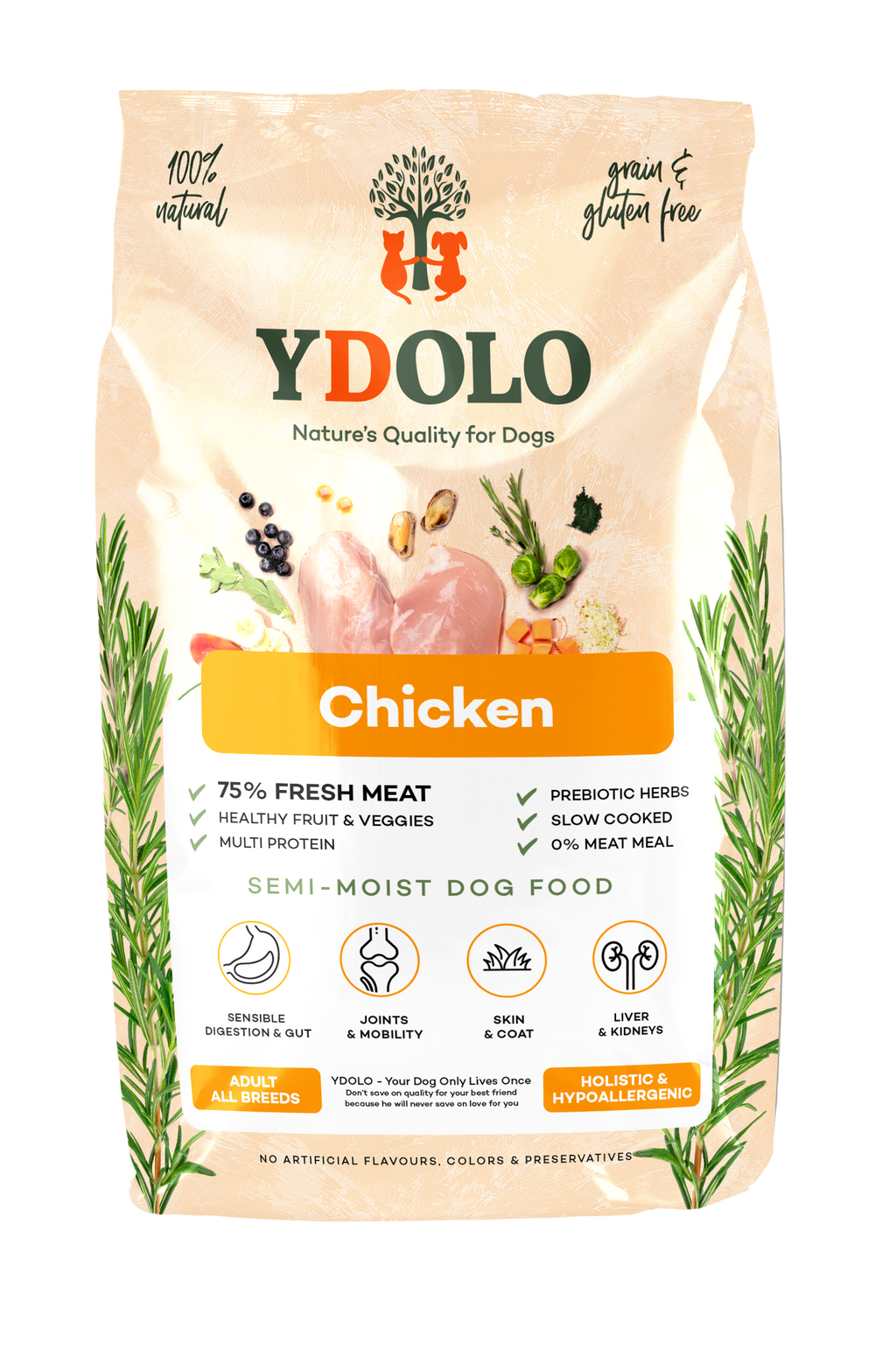 Ydolo Healty & Pure Chicken 2,5 kg