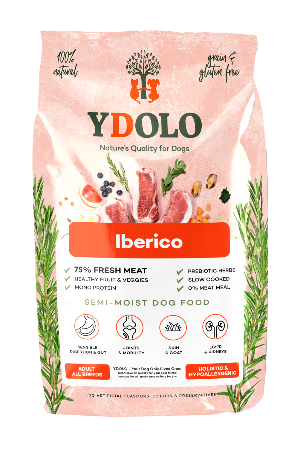 Ydolo Healty & Pure Iberico 2,5 kg