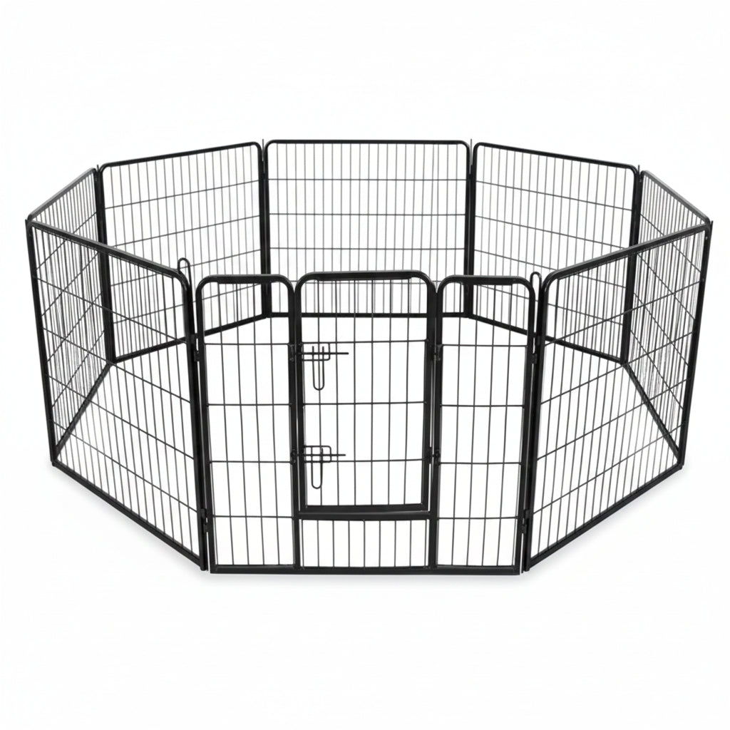 Topmast Premium puppyren 640 lang x 60 cm hoog zwart