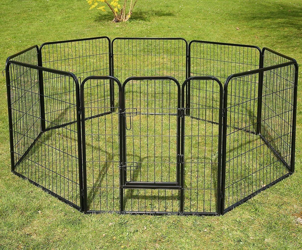 Topmast Premium puppyren 640 lang x 60 cm hoog zwart