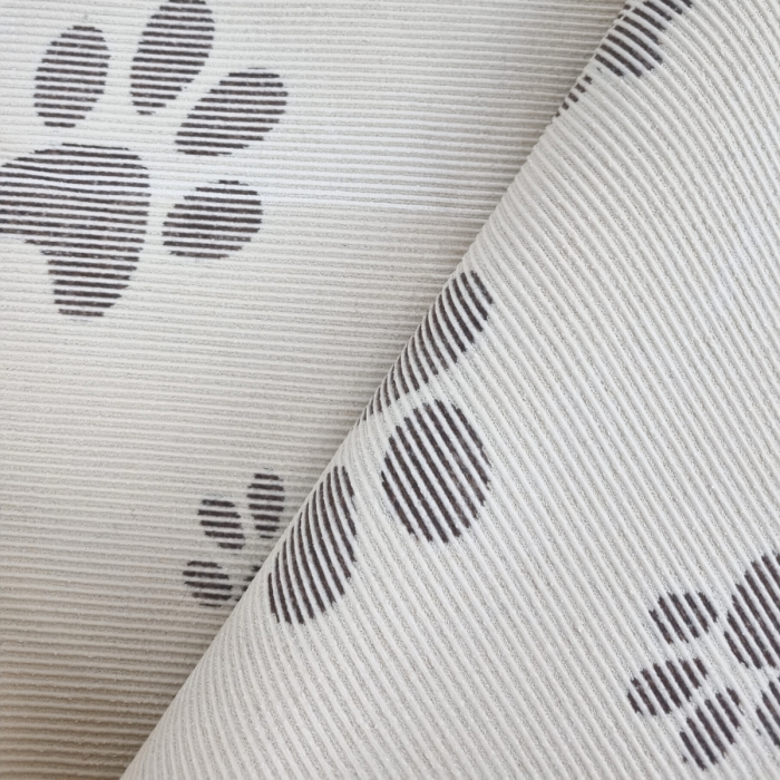 Topmast vetbed, creme bruine pootjes anti-slip 150 x 100 cm