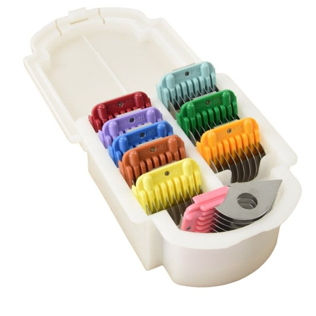 Tritra 9-delige set snap-on opzetkammen